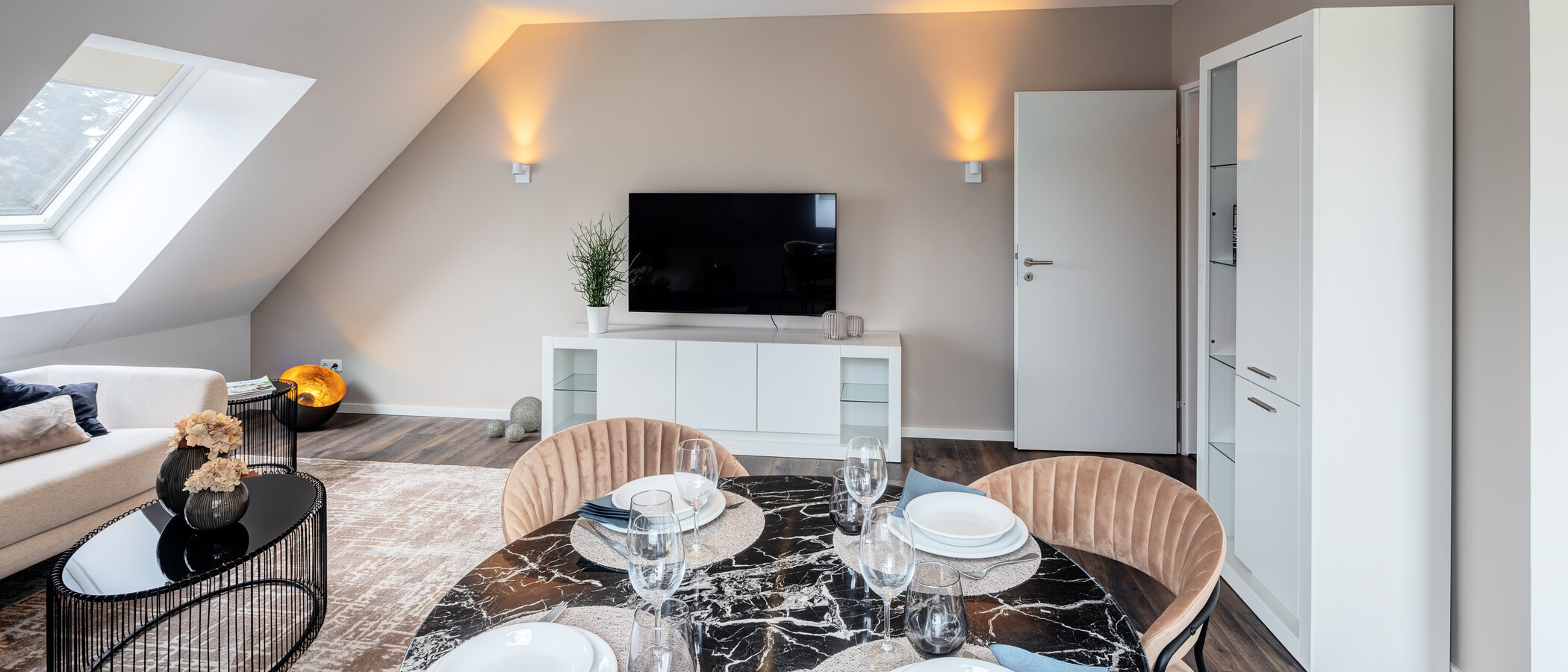 ático con terraza München Großhadern 05 zona de día  14211