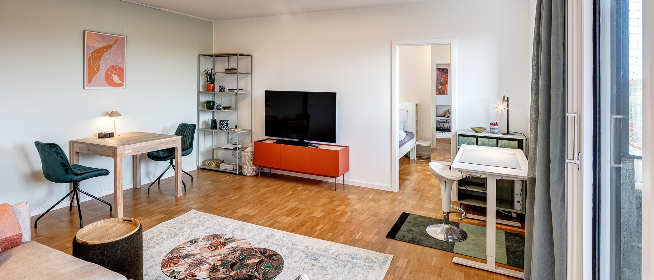 apartamento München Schwabing (rechts der Leopoldstraße) 01 sala de estar 14213
