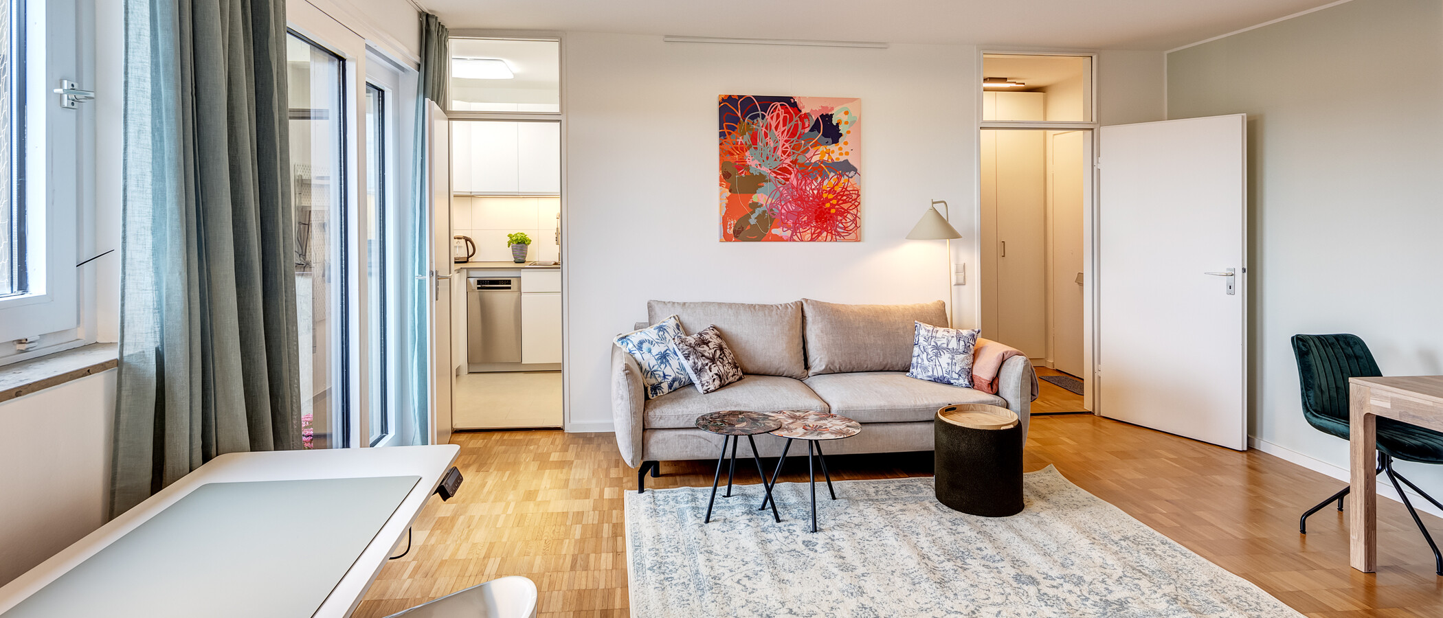 apartamento München Schwabing (rechts der Leopoldstraße) 03 sala de estar 14213