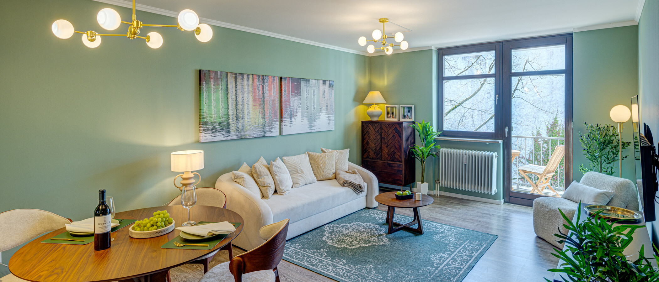 apartamento München Schwanthalerhöhe 01 zona de día  14233
