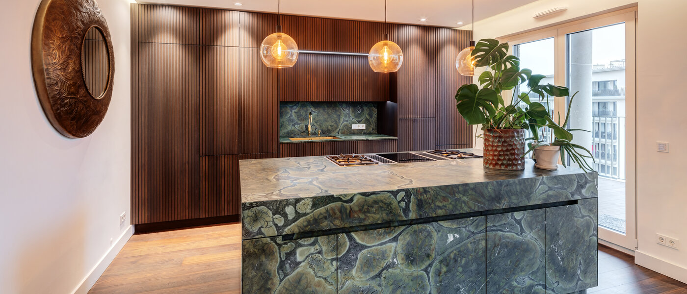 ático lujoso München Au 01 cocina 14243