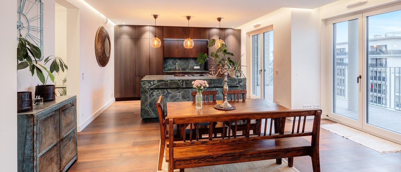 ático lujoso München Au 01 sala de estar 14243