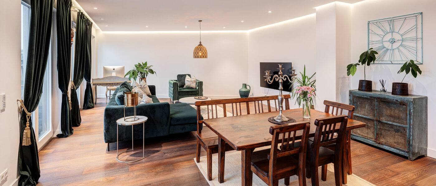 ático lujoso München Au 03 sala de estar 14243