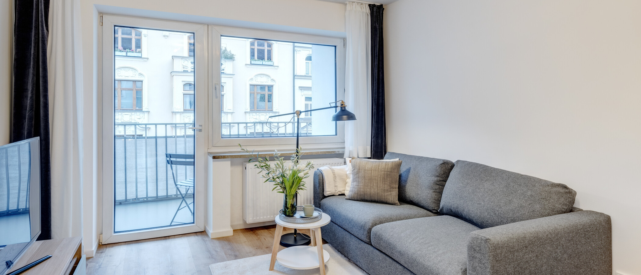 apartamento München Maxvorstadt - Westen 01 zona de día  14247