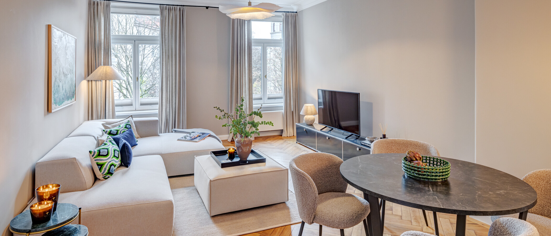 apartamento München Lehel 01 zona de día  14254