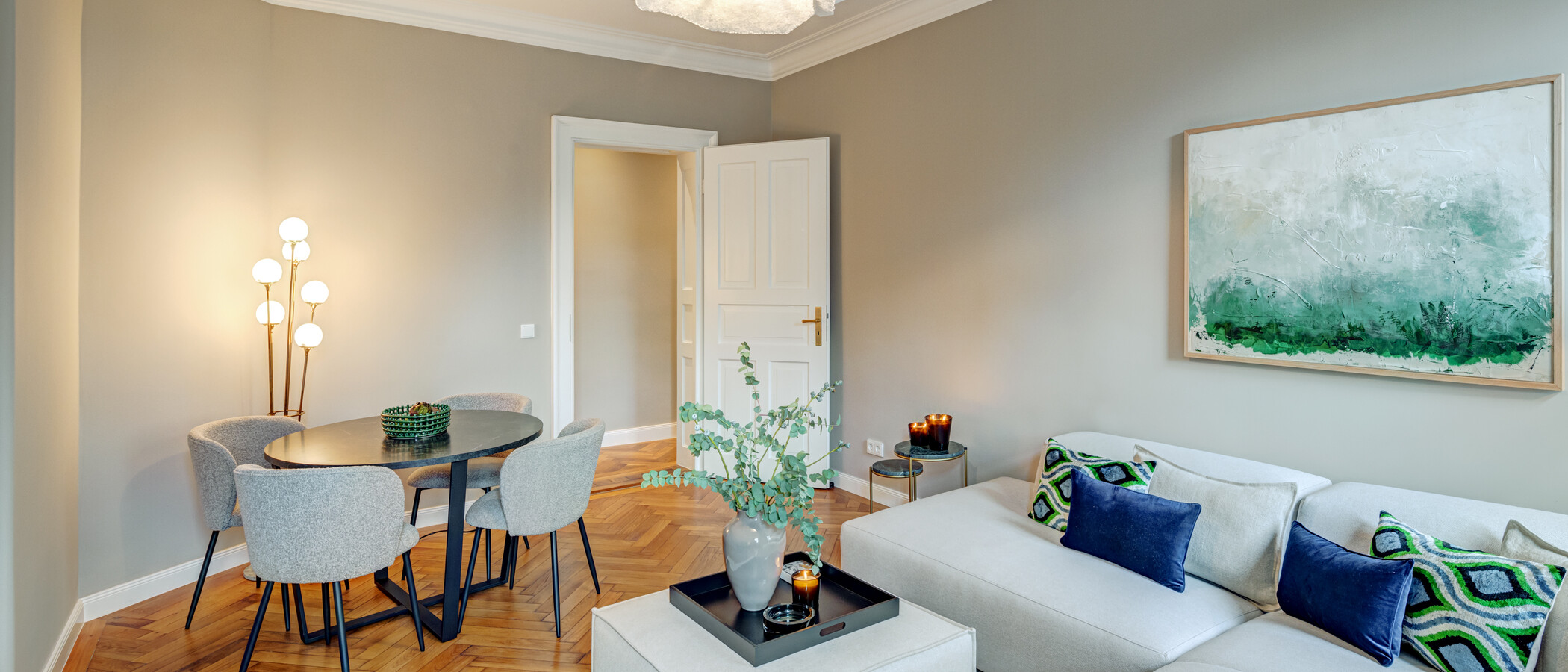 apartamento München Lehel 02 zona de día  14254