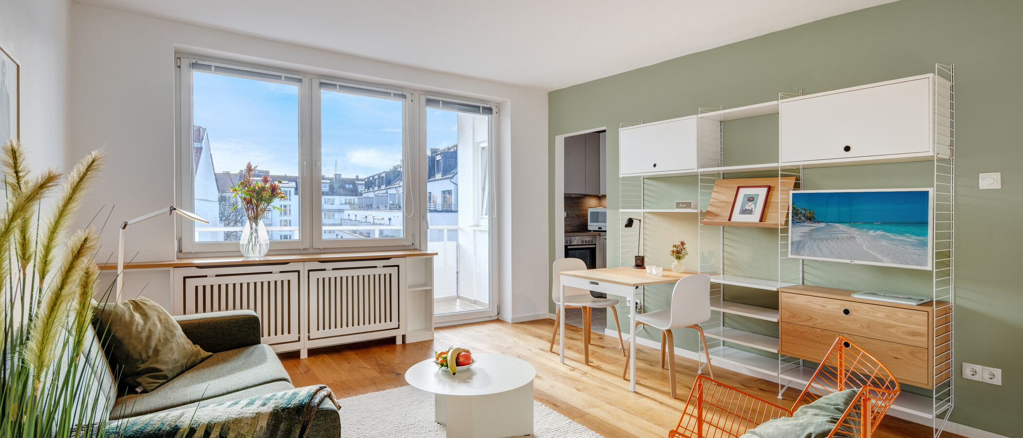 apartamento München Au-Haidhausen 05 zona de día  14286