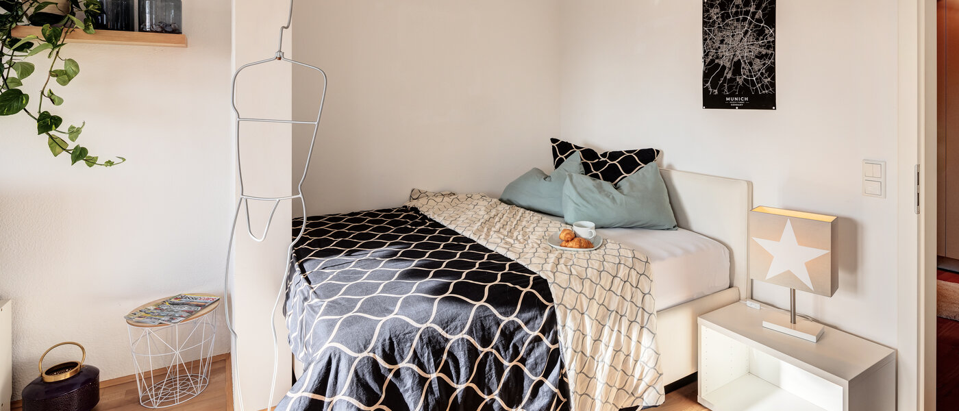 ático con terraza München Untermenzing 01 zona de dormir 14293