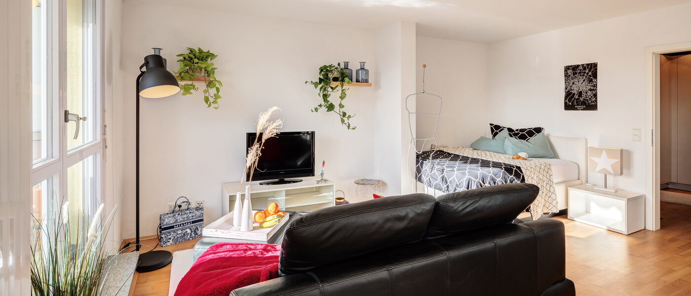 ático con terraza München Untermenzing 02 zona de día  14293