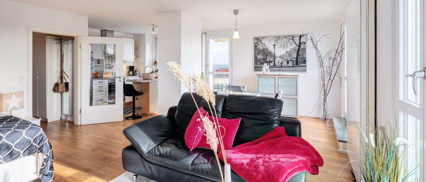 ático con terraza München Untermenzing 03 zona de día  14293