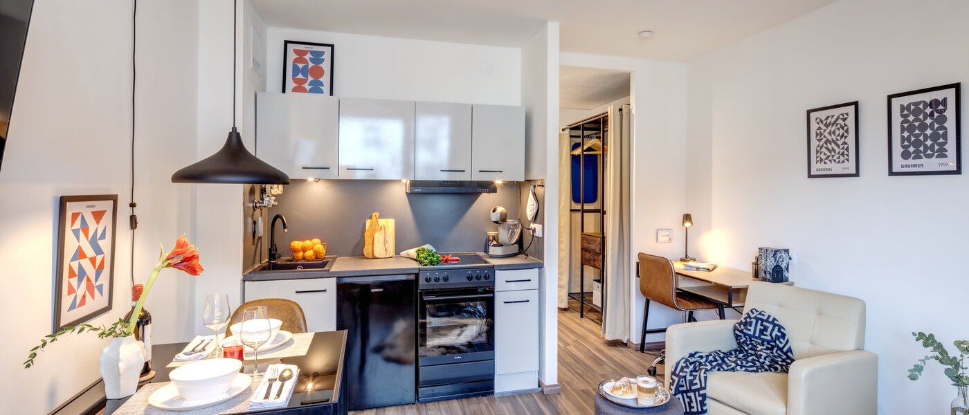 apartamento München Schwabing-West 03 zona de día  14298