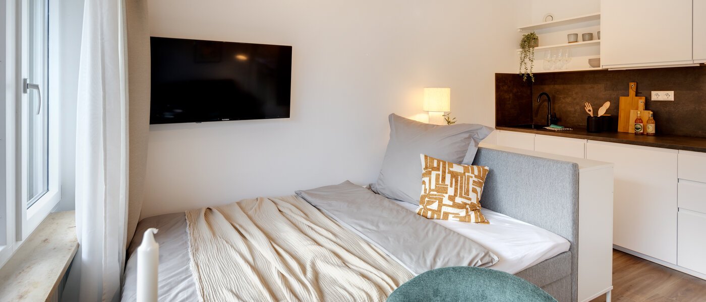 apartamento München Schwabing-Nord (zw. Leopoldstraße & Englischen Garten) 01 zona de dormir 14305