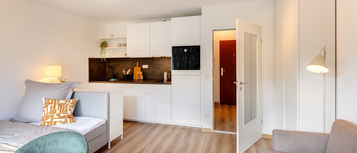 apartamento München Schwabing-Nord (zw. Leopoldstraße & Englischen Garten) 03 zona de día  14305