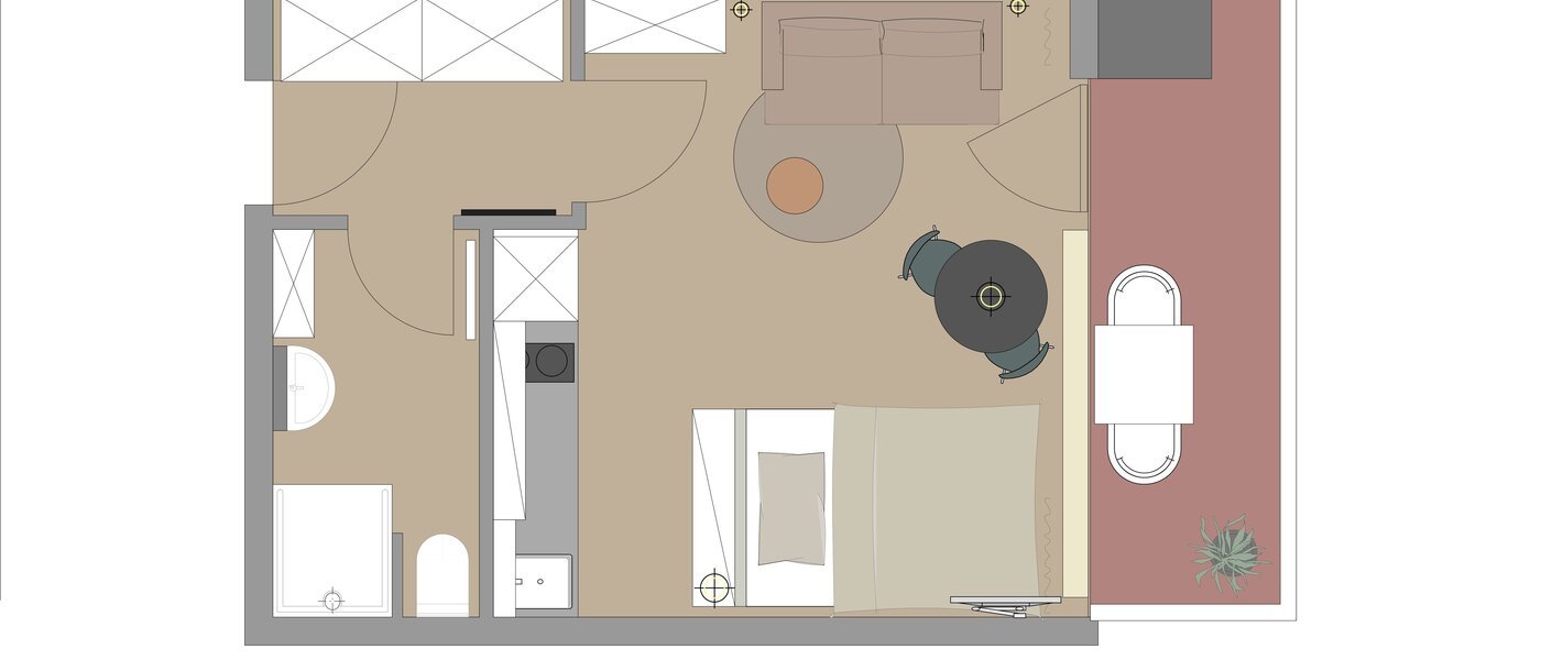 apartamento München Schwabing-Nord (zw. Leopoldstraße & Englischen Garten) 01 plano 14305