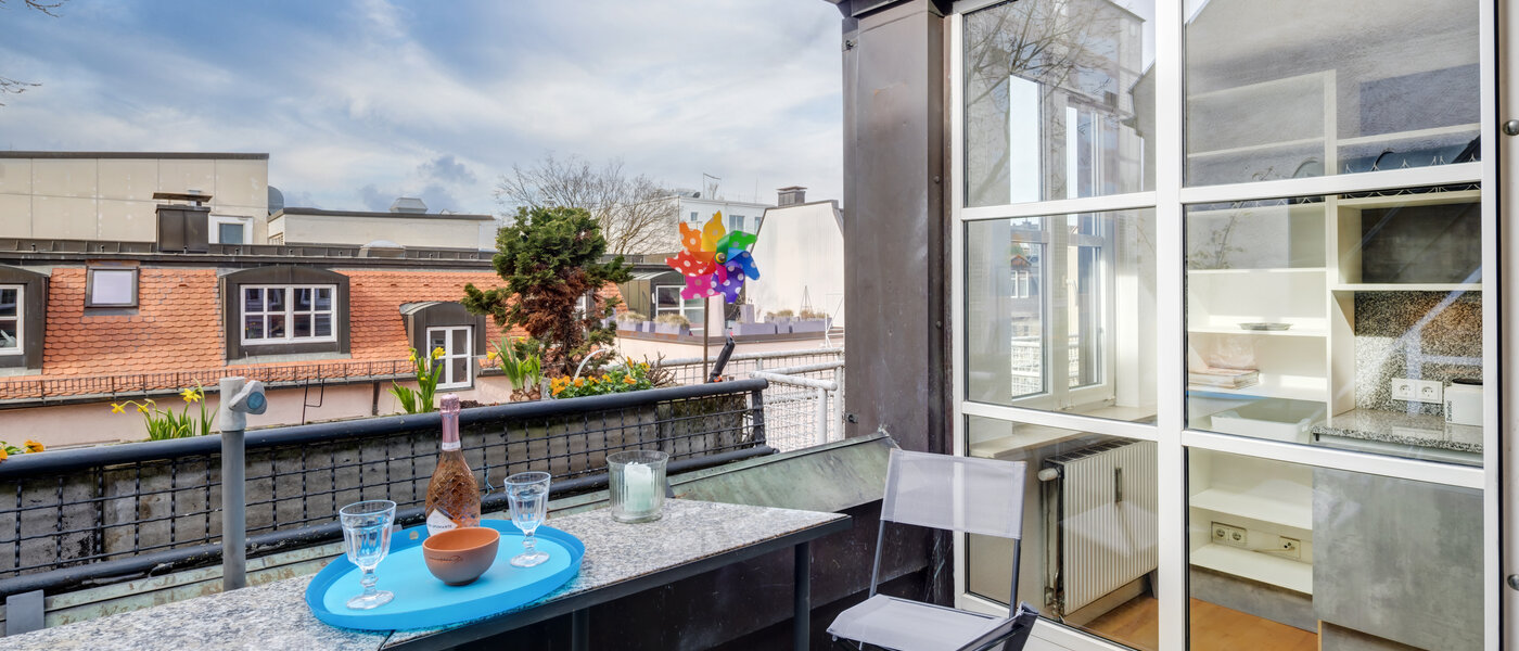 apartamento München Maxvorstadt 02 balcón 14358