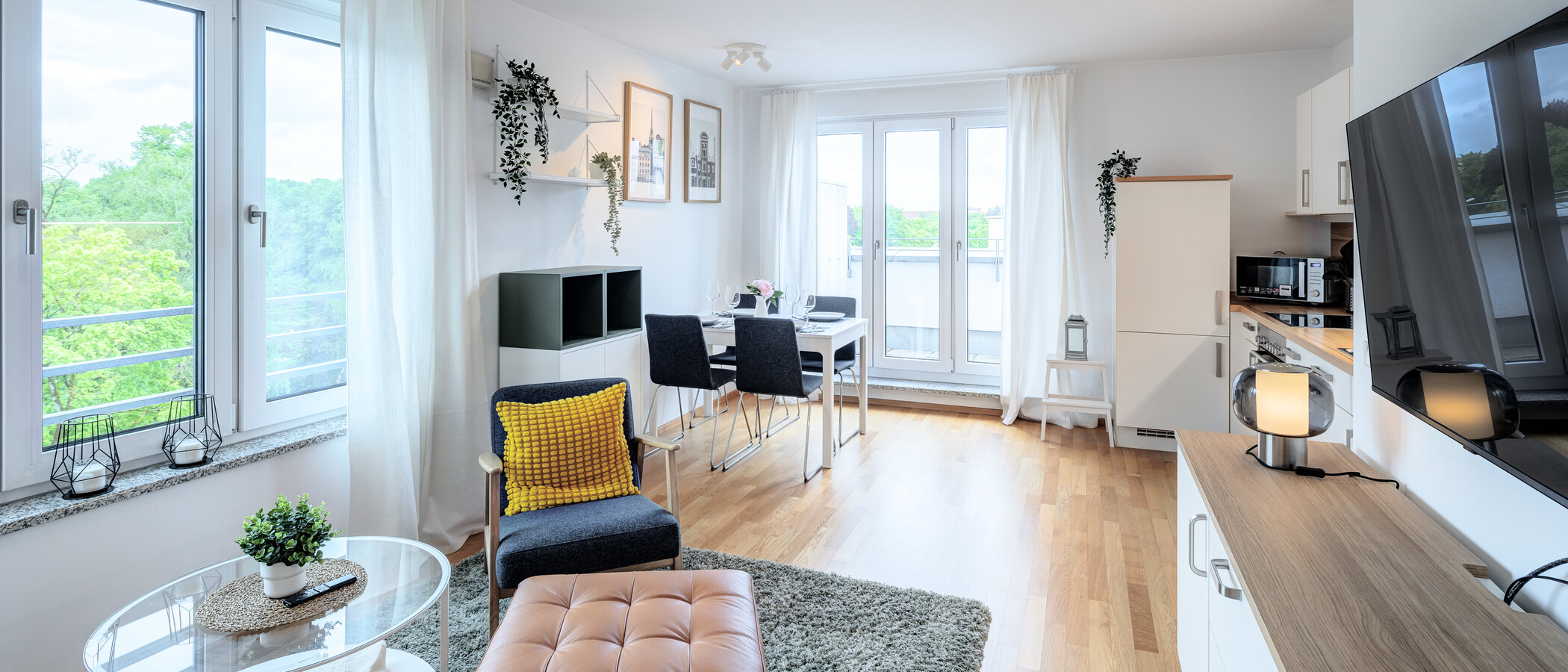 apartamento München Obergiesing 04 zona de día  14378