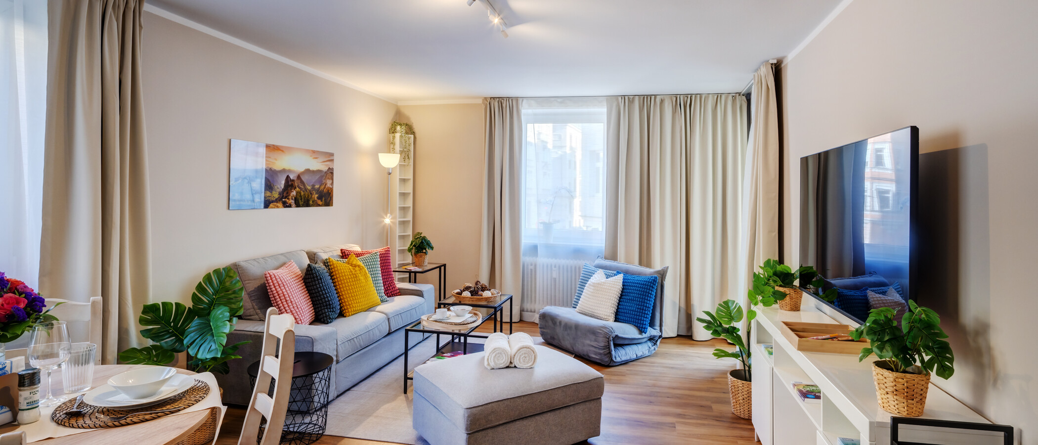 apartamento München Lehel 03 sala de estar 14389