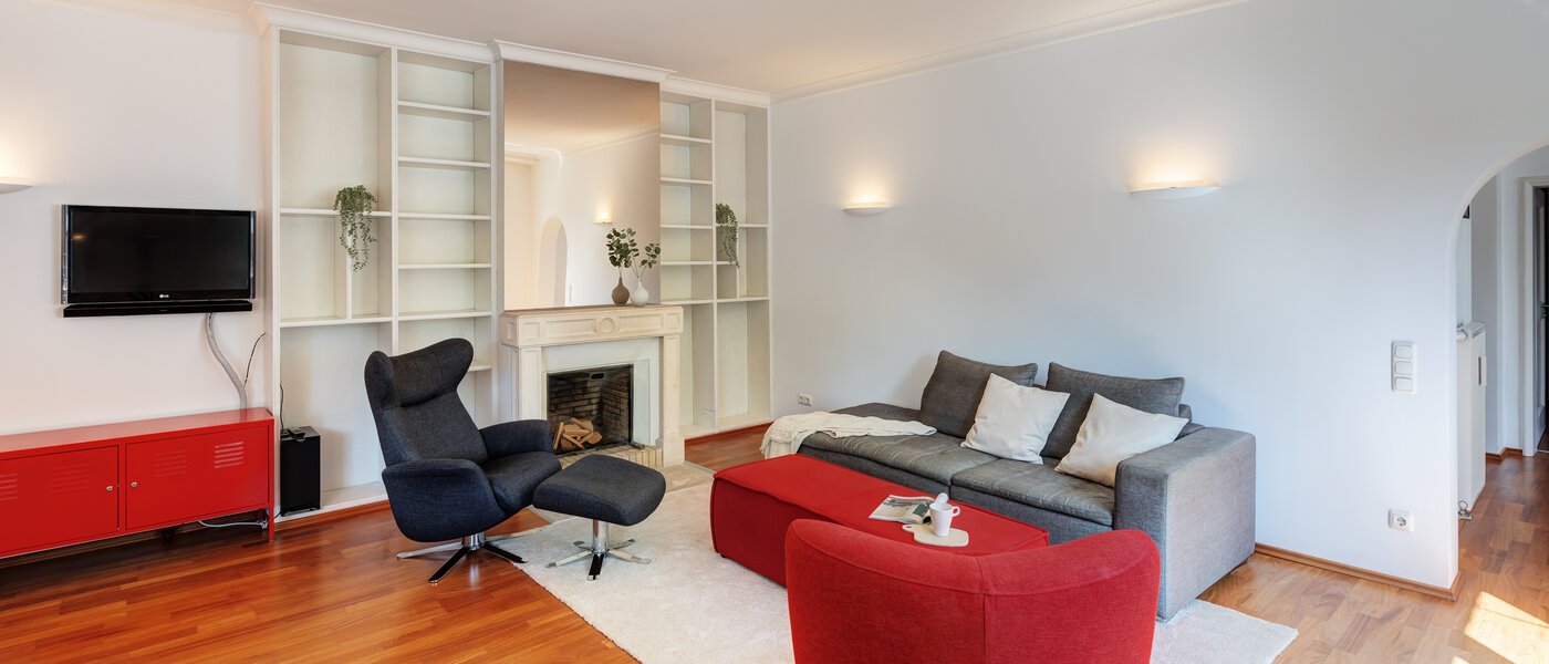 ático con terraza München Solln 03 zona de día  14396