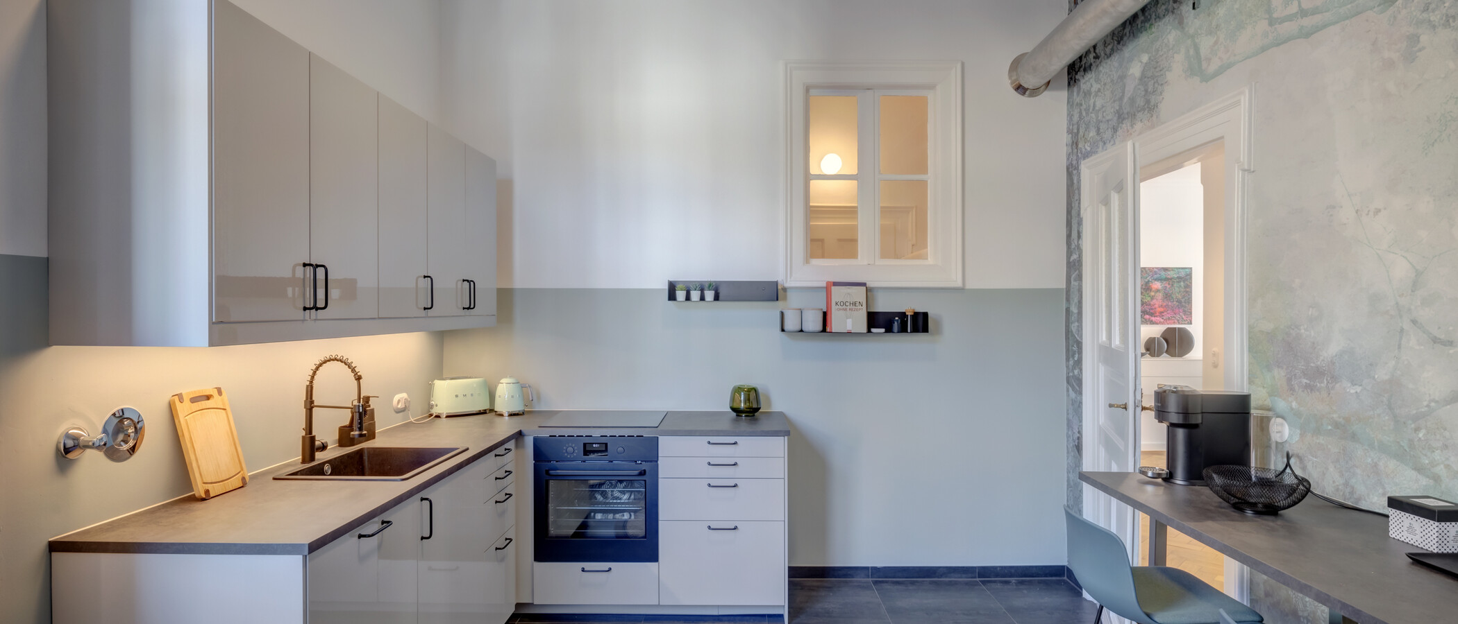 apartamento München Schwabing-Nord (zw. Leopoldstraße & Englischen Garten) 02 cocina 14397