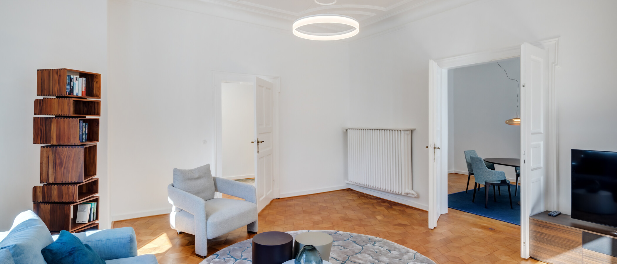 apartamento München Schwabing-Nord (zw. Leopoldstraße & Englischen Garten) 05 sala de estar 14397