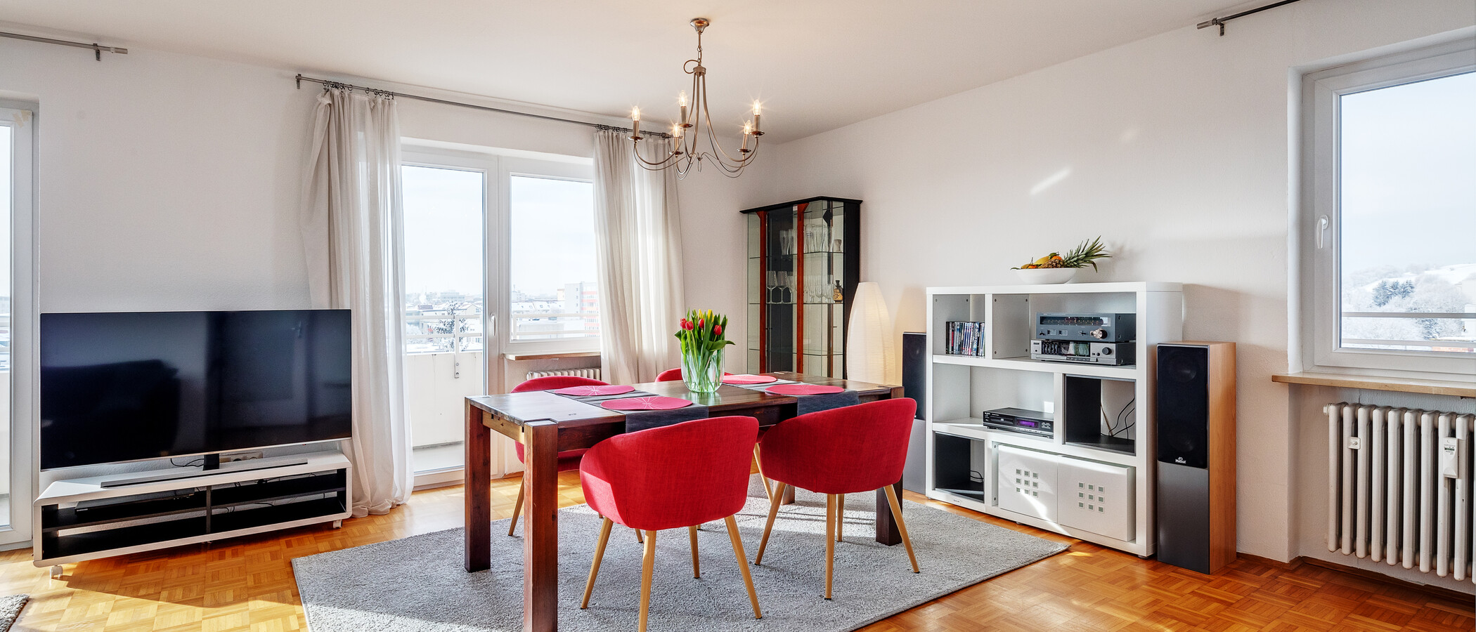 apartamento München Schwabing-Georgenschwaige 02 zona de día  1443