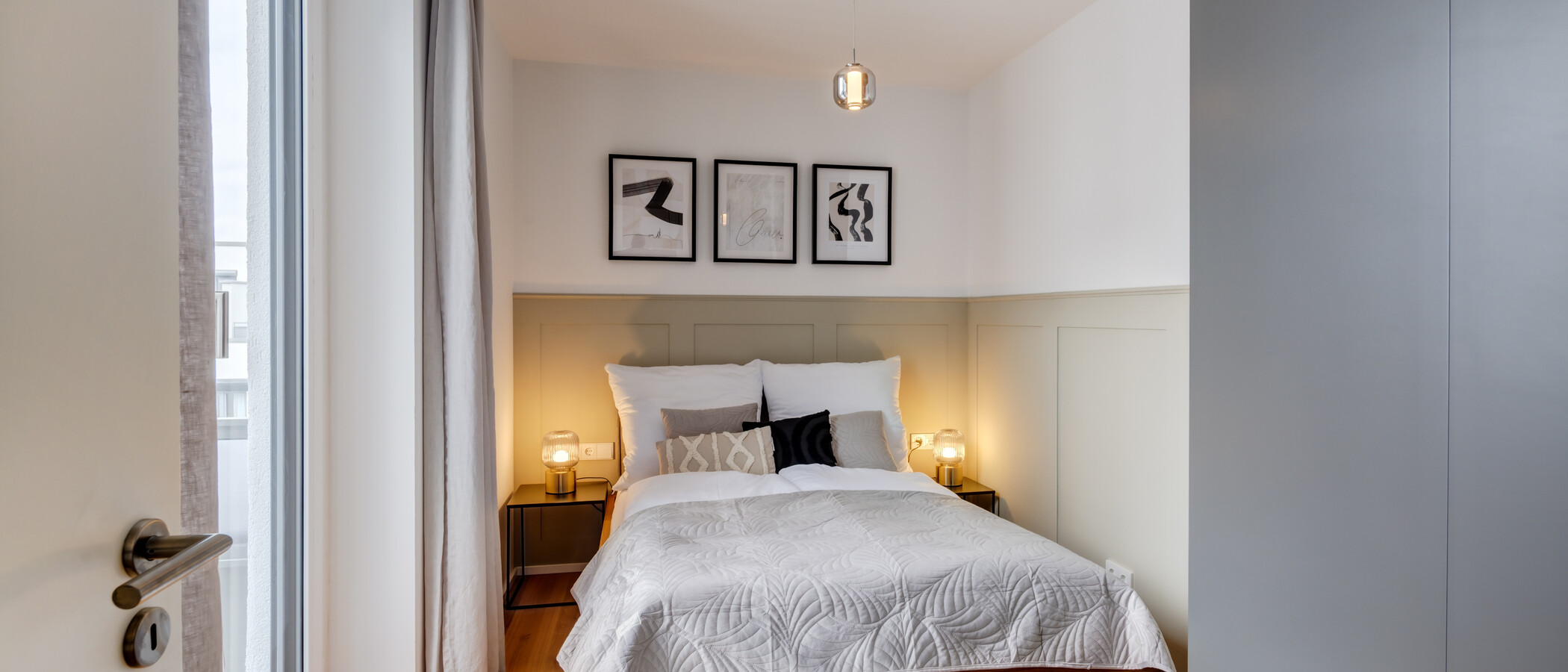 ático con terraza München Sendling-Westpark 01 dormitorio 14433