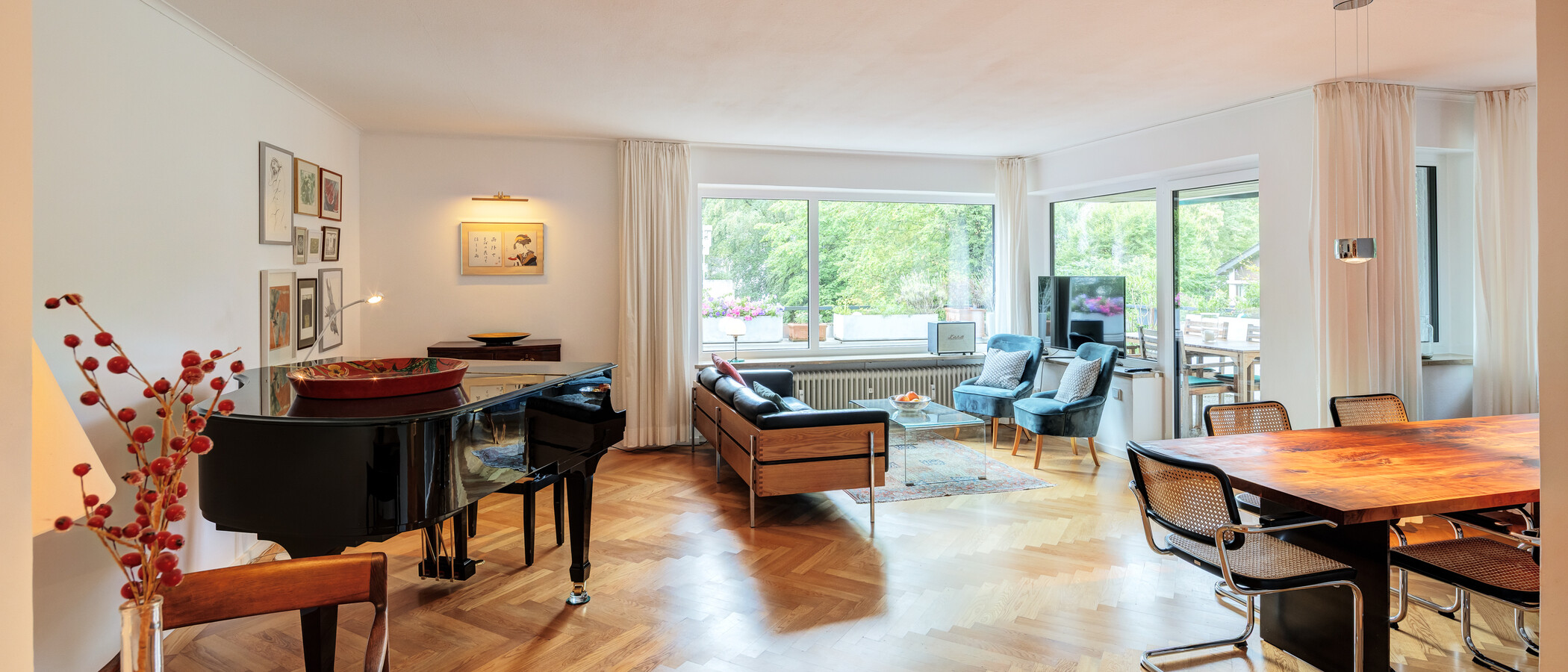apartamento München Menterschwaige 01 zona de día  14458