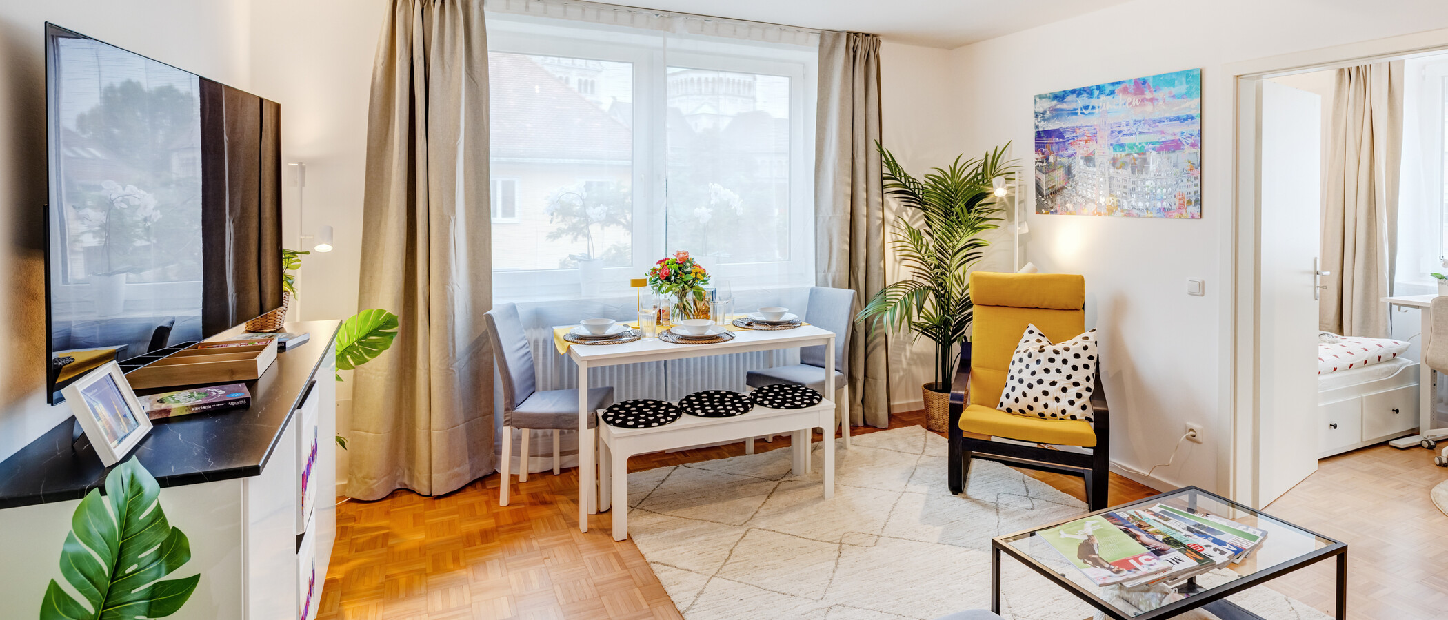 apartamento München Lehel 01 zona de día  14463