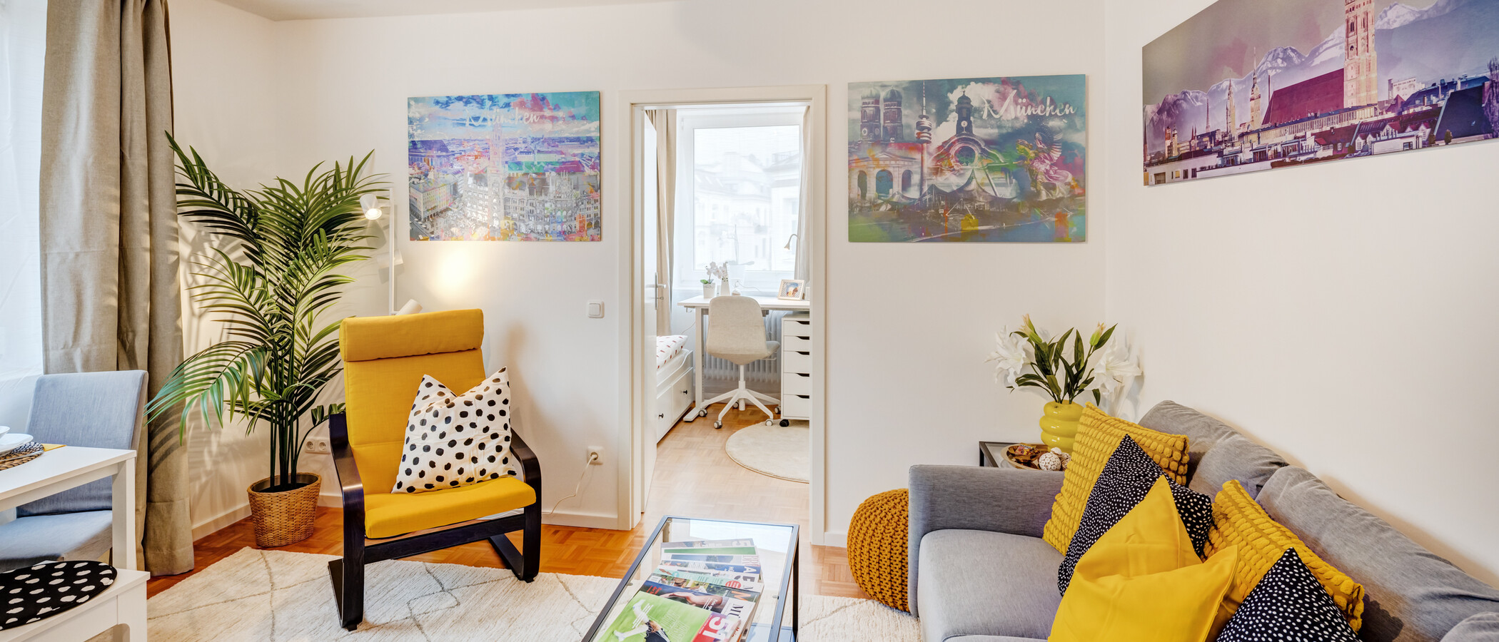 apartamento München Lehel 03 zona de día  14463