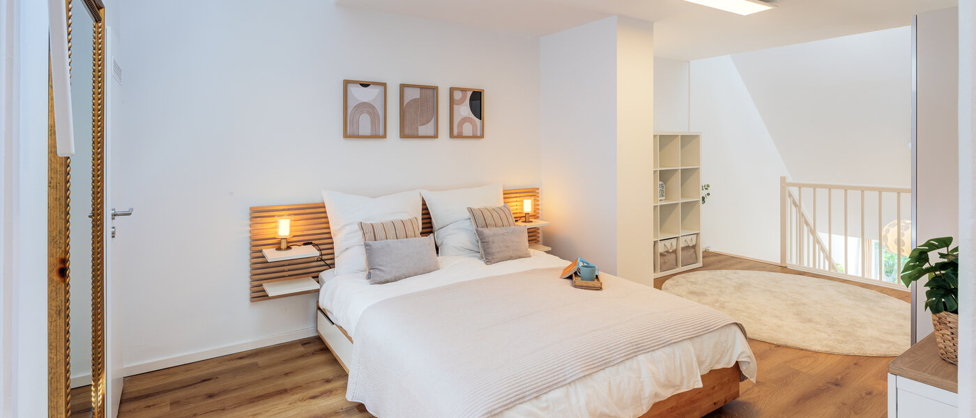 dúplex con galería München Obersendling 01 2. zona de dormir 14471