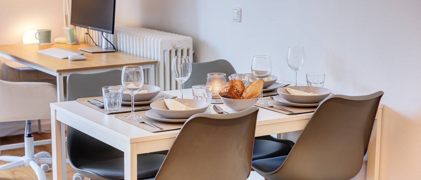 dúplex con galería München Obersendling 02 zona de día  14471