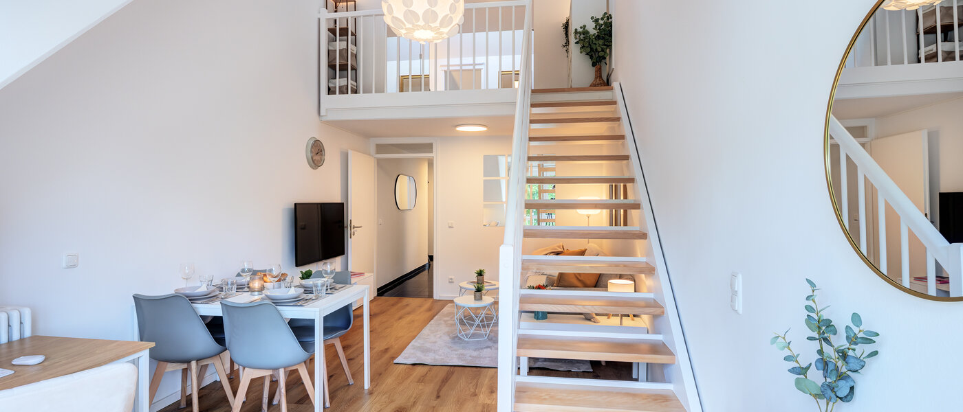 dúplex con galería München Obersendling 04 zona de día  14471