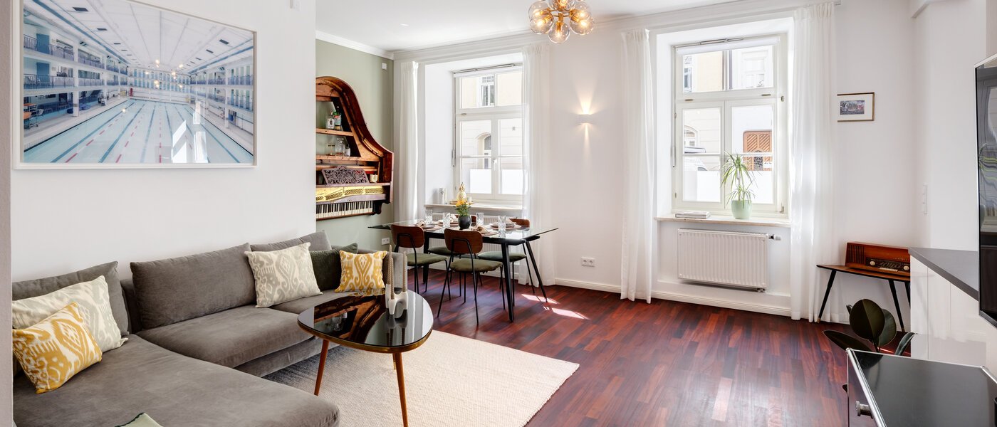 apartamento München Dreimühlenviertel 03 zona de día  14476