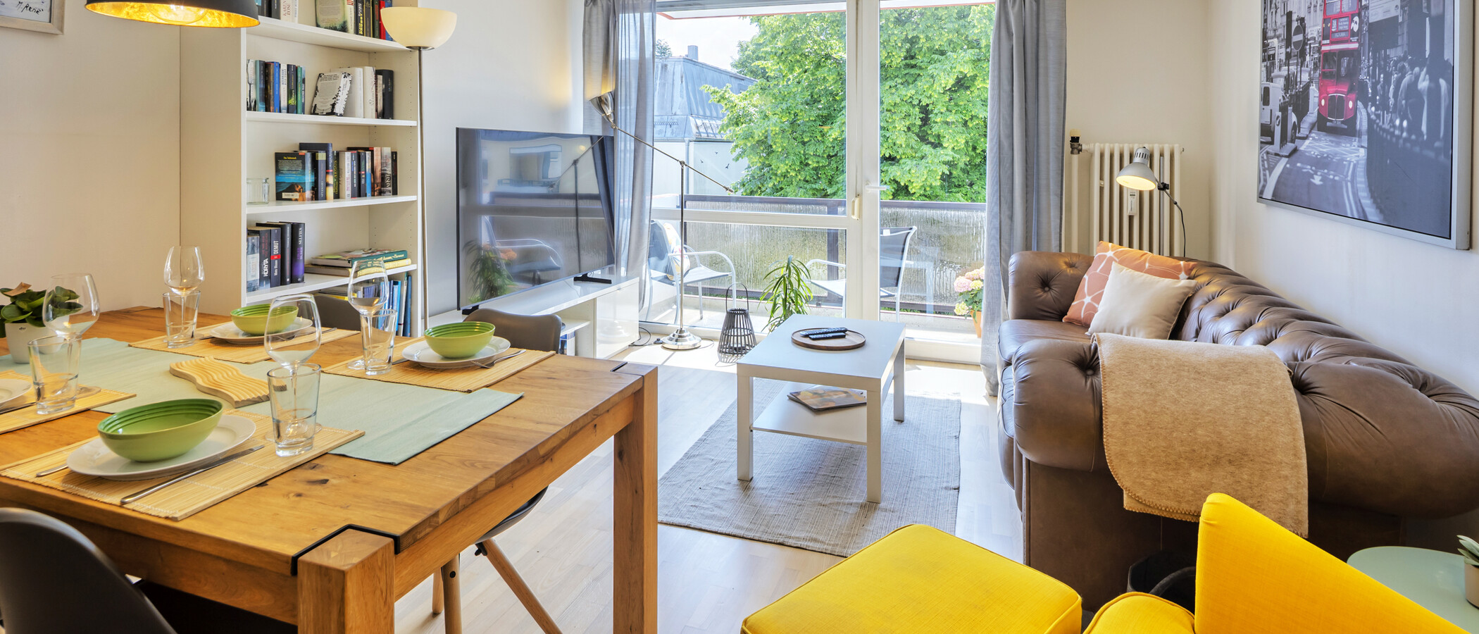 apartamento München Harlaching 02 zona de día  14483