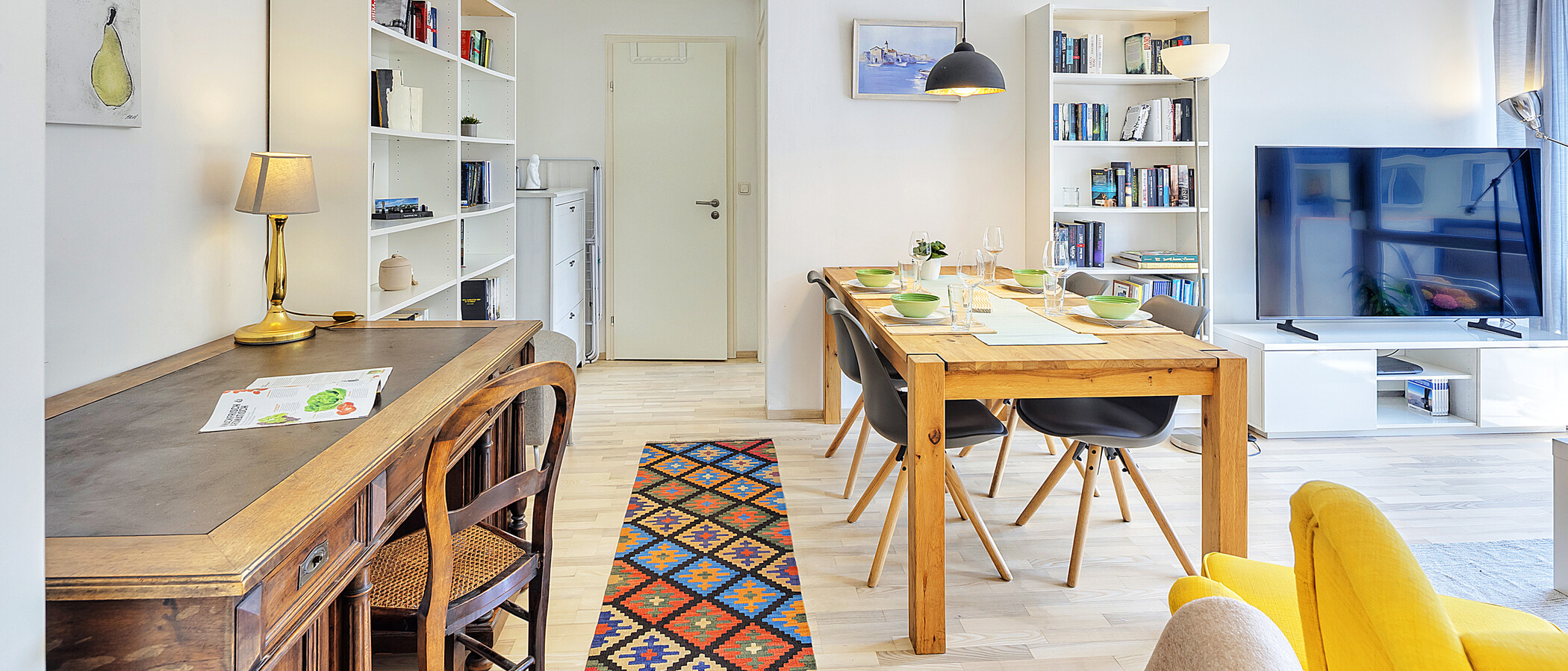 apartamento München Harlaching 05 zona de día  14483