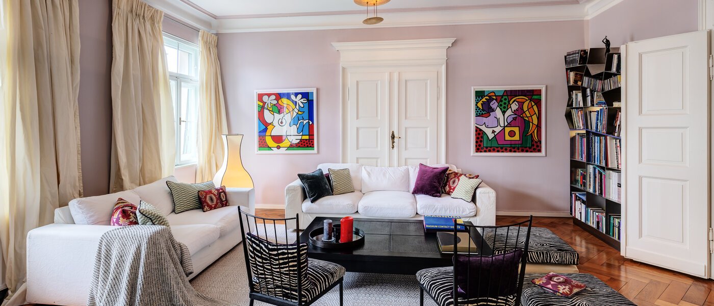 apartamento München Neuhausen 02 sala de estar 14528