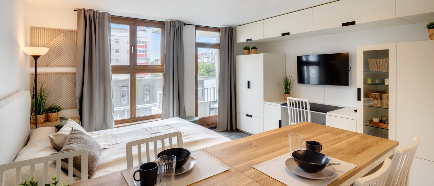 apartamento München Milbertshofen 02 zona de día  14531
