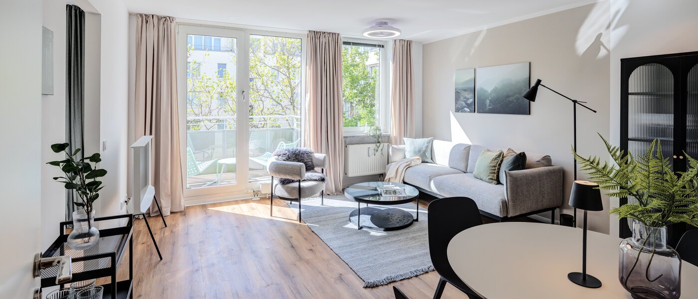 apartamento München Maxvorstadt 01 zona de día  14537