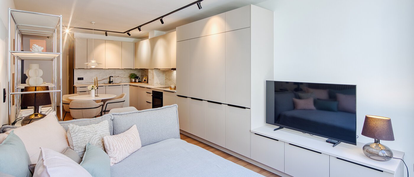 apartamento München Schwabing-West 03 zona de día  14552