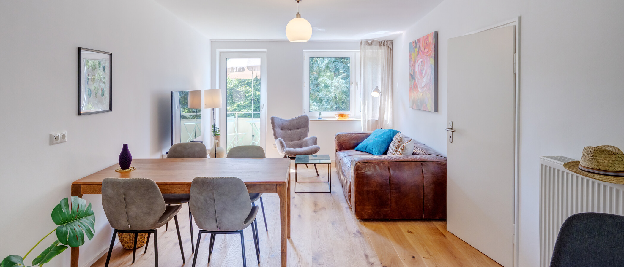 apartamento München Parkstadt Bogenhausen 01 zona de día  14554