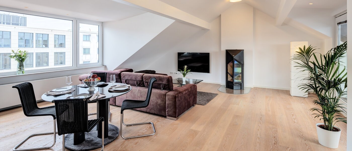 ático München Maxvorstadt 02 zona de día  14568