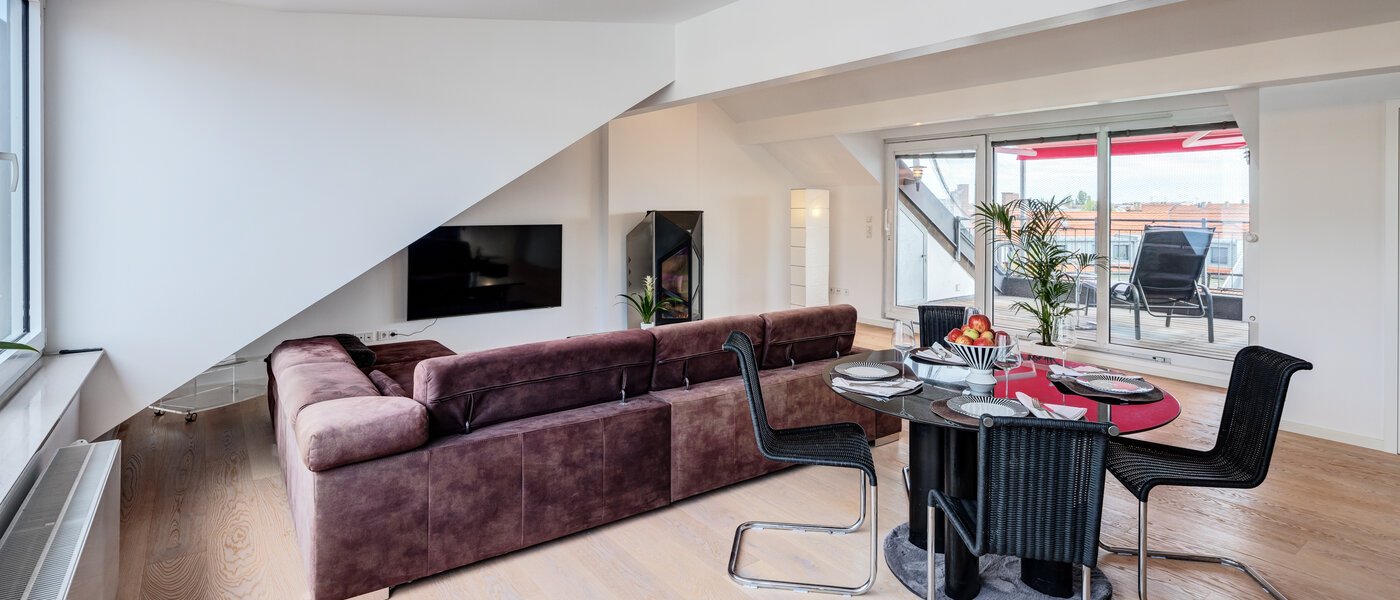 ático München Maxvorstadt 03 zona de día  14568