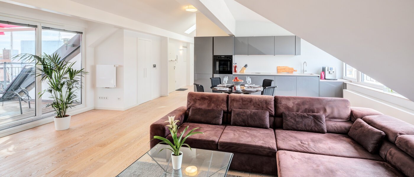 ático München Maxvorstadt 04 zona de día  14568