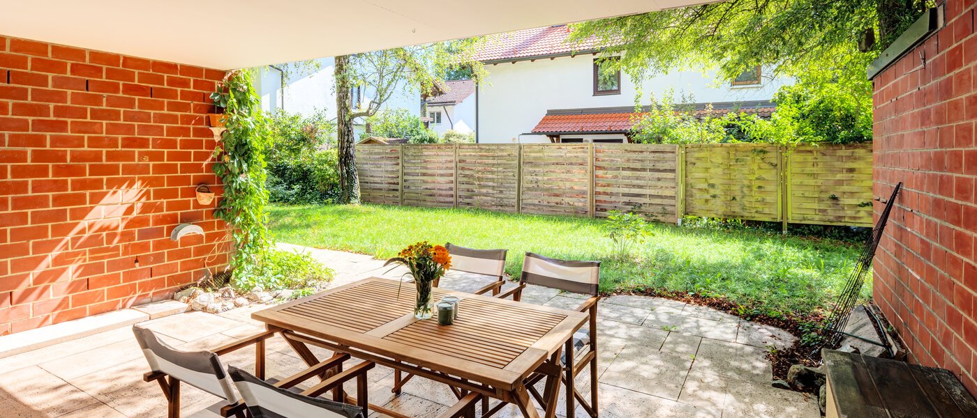 apartamento Pullach im Isartal 01 terraza 14573