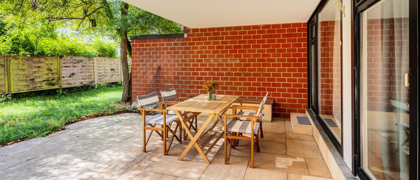 apartamento Pullach im Isartal 02 terraza 14573