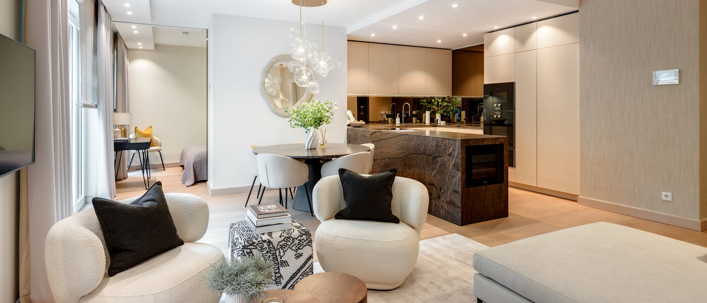 apartamento München Maxvorstadt - Museumsviertel 03 zona de día  14574