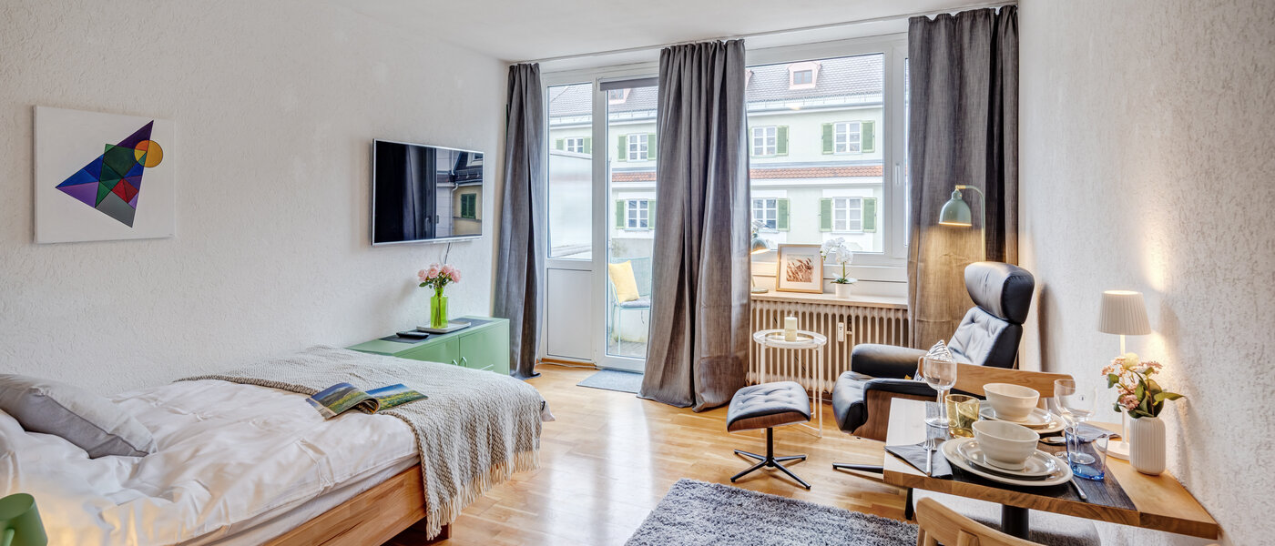 apartamento München Neuhausen 01 zona de día  14587