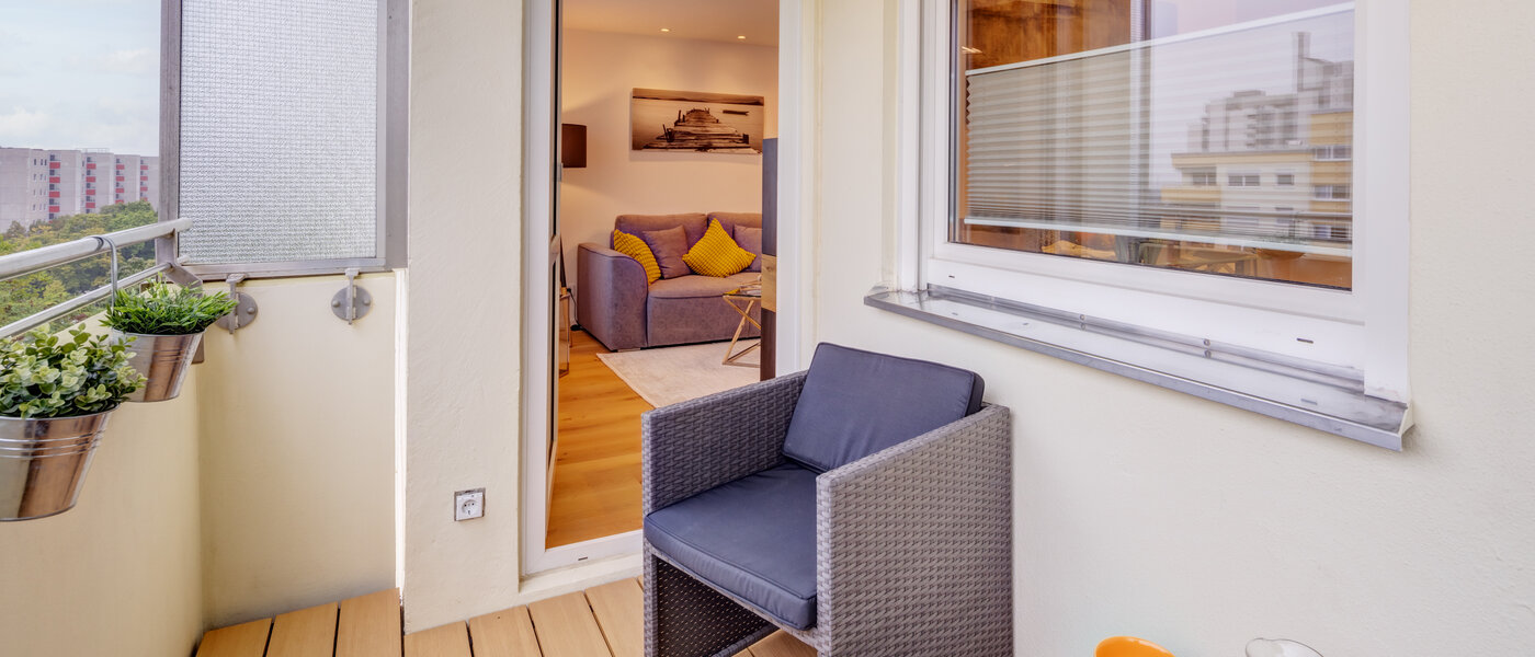 apartamento München Westkreuz 03 balcón 14594