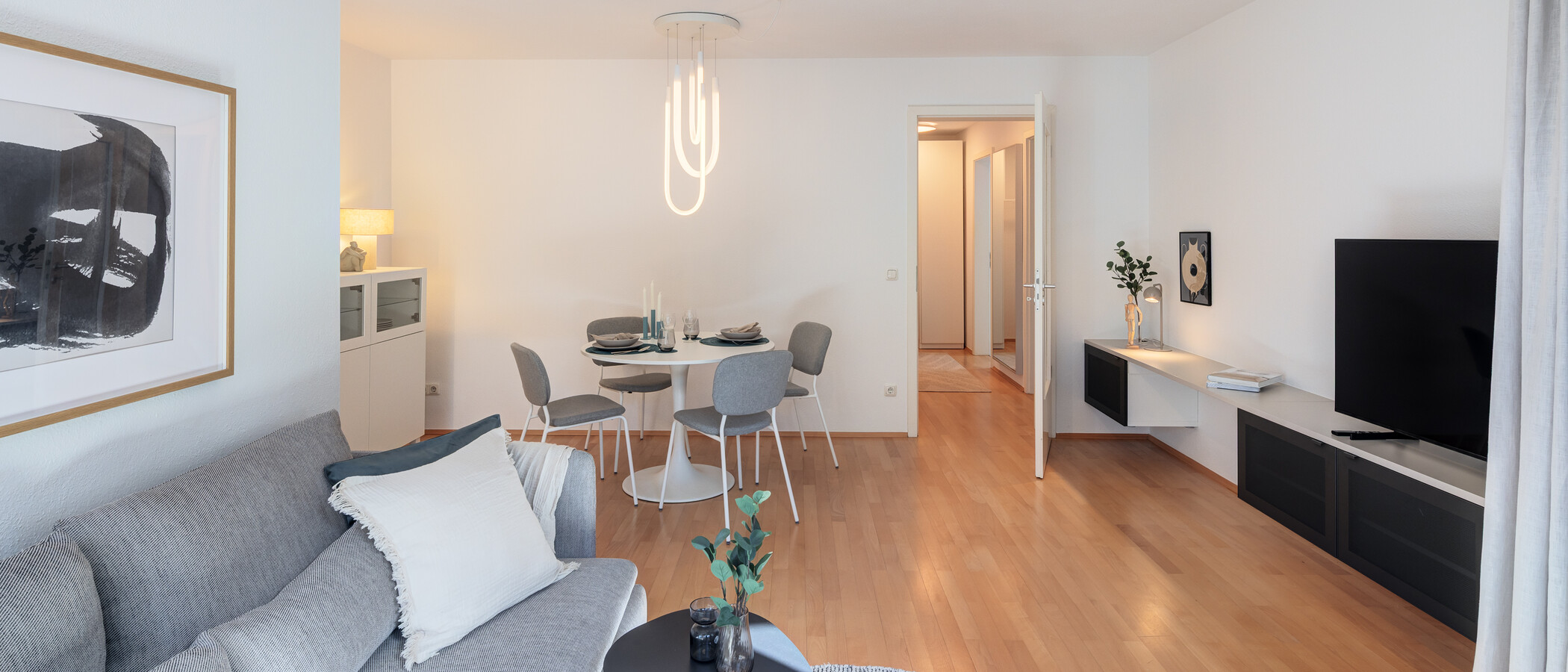 apartamento München Obergiesing 05 sala de estar 14597
