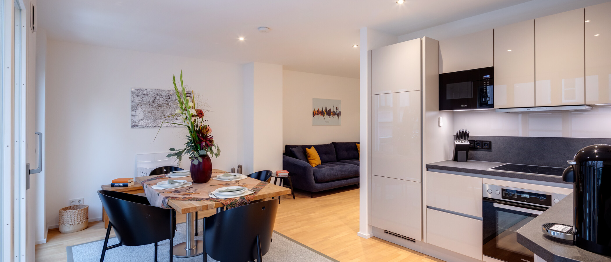 apartamento München Maxvorstadt 01 zona de día  14633